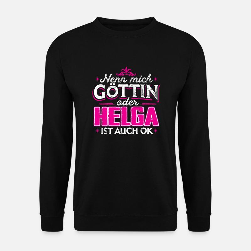HELGA - Göttin - Unisex Pullover - Schwarz