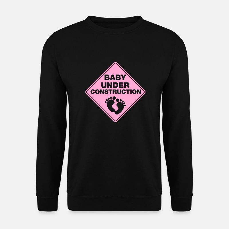 baby under construction - Unisex Sweatshirt - black