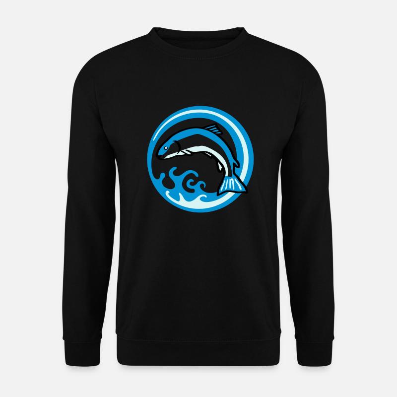 fishing_b_3c - Unisex Pullover - Schwarz