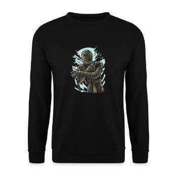 the Mummy - Unisex Sweatshirt - black - Front - Alina (178cm) & Michal (187cm)