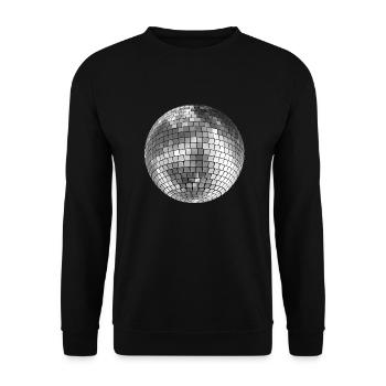 Disco ball mirror ball - Unisex Sweatshirt - black - Front - Alina (178cm) & Michal (187cm)