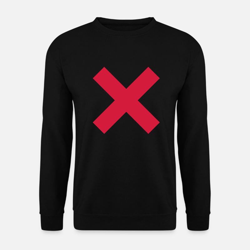 cross over - Unisex Pullover - Schwarz
