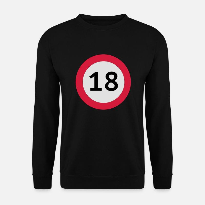 18 geburtstag 18er geburtstag 18.geburtsttag - Unisex Pullover - Schwarz