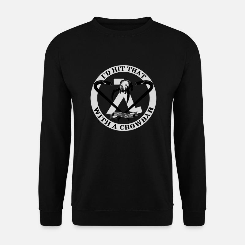 Weinlese Crowbar Benutzer - Unisex Pullover - Schwarz