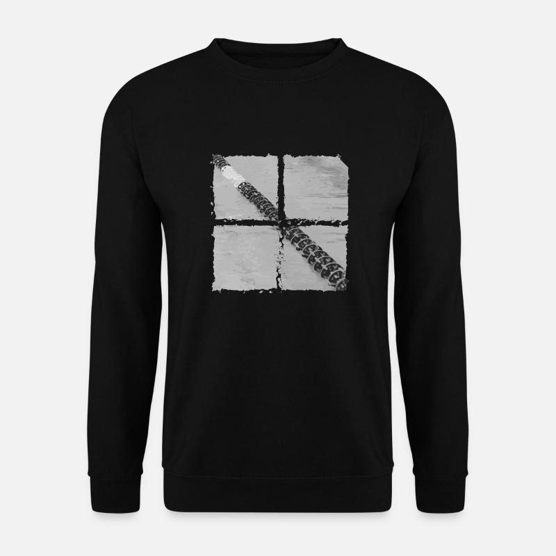 Schwimmleine - Unisex Pullover - Schwarz