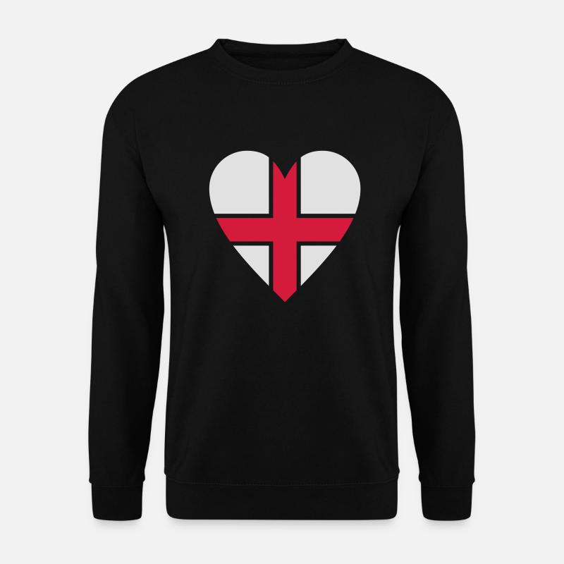 england_herz_50 - Unisex Pullover - Schwarz