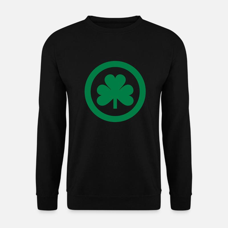 irish shamrock icon - Unisex Pullover - Schwarz
