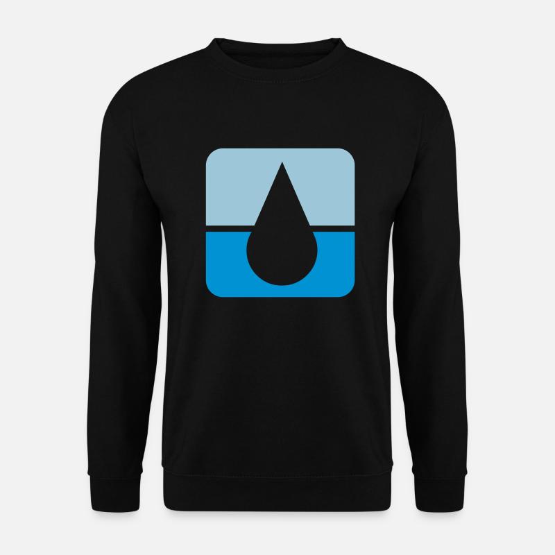 Tropfen2_75 - Unisex Pullover - Schwarz