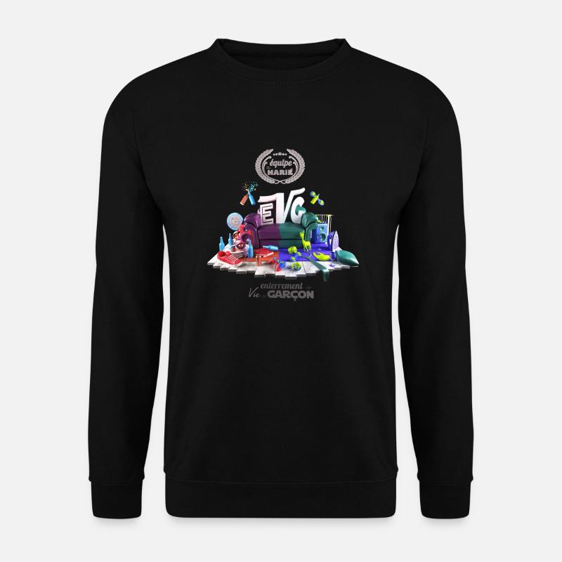 EVG - équipe du marié - Sweat-shirt Unisexe - noir