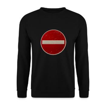 Fahrverbot - Unisex Pullover - Schwarz - Vorne - Alina (178cm) & Michal (187cm)
