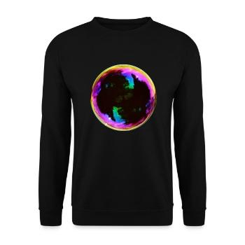 Seifenblase - Unisex Pullover - Schwarz - Vorne - Alina (178cm) & Michal (187cm)