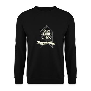 Colline paysage nature randonnée idée cadeau espoir - Sweat-shirt Unisexe - noir - Devant - Alina (178cm) & Michal (187cm)
