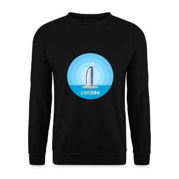 J'aime Dubaï - Sweat-shirt Unisexe - noir - Devant - Alina (178cm) & Michal (187cm)