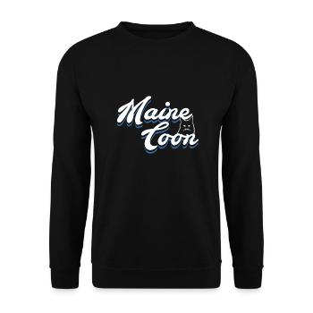 Maine Coon - Sweat-shirt Unisexe - noir - Devant - Alina (178cm) & Michal (187cm)
