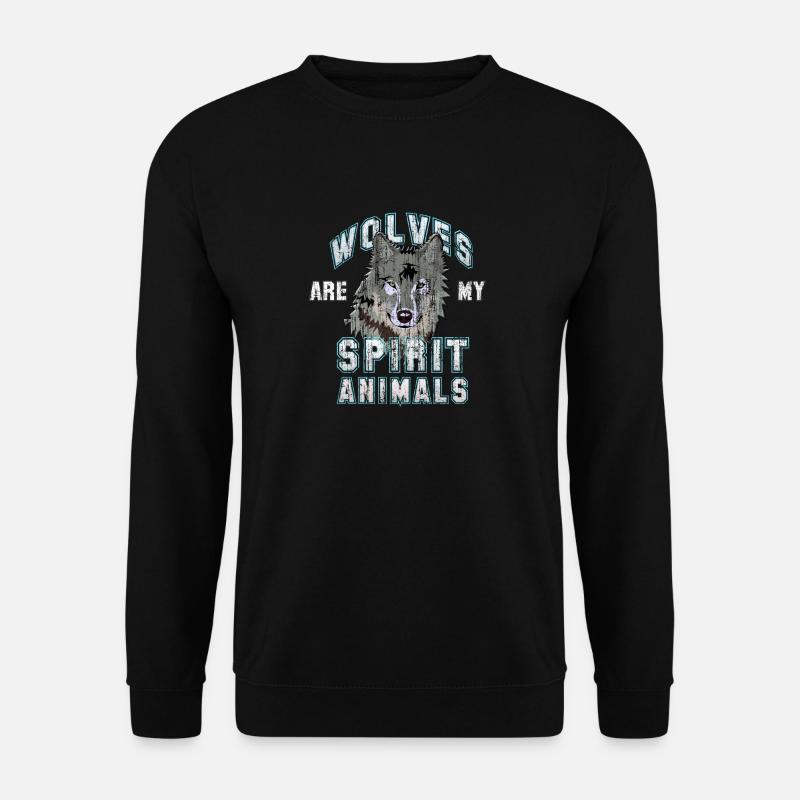 Wolf Wolves - Unisex Sweatshirt - black
