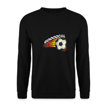 Striker football club team team gift - Unisex Sweatshirt - black - Front - Alina (178cm) & Michal (187cm)