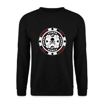 poker team design 3 - Unisex Sweatshirt - black - Front - Alina (178cm) & Michal (187cm)