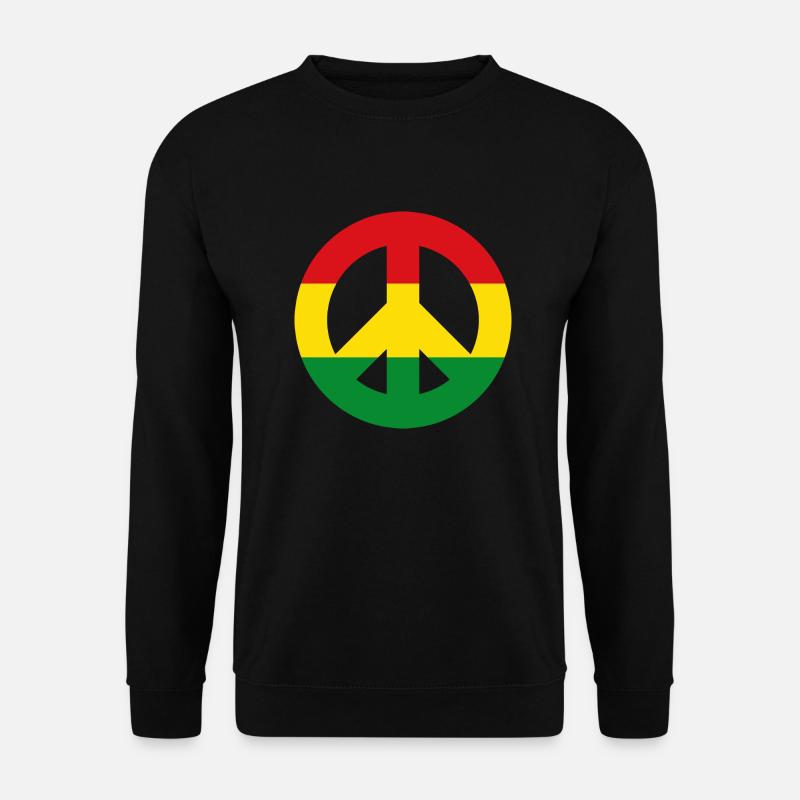 Friedenszeichen Reggae - Unisex Pullover - Schwarz