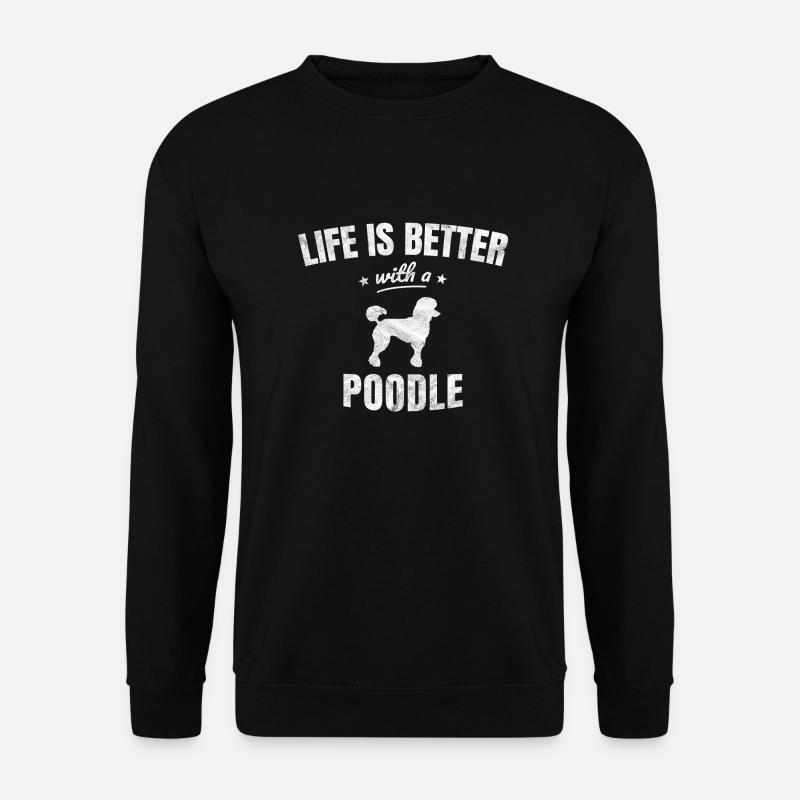 Poodle Caniche Funny Gift - Unisex Sweatshirt - black