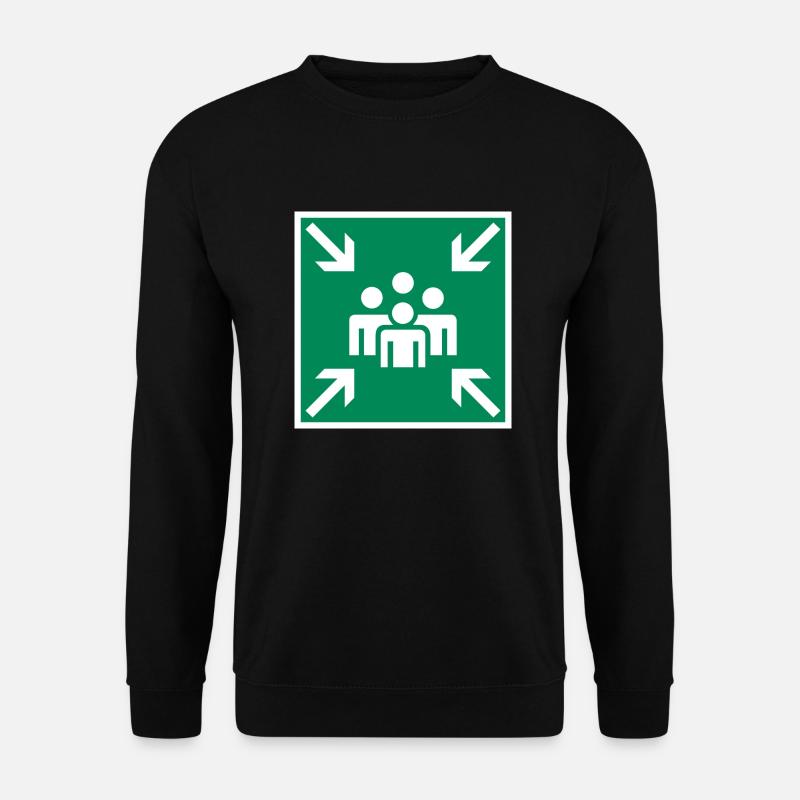 Collection point sign logo - Unisex Sweatshirt - black