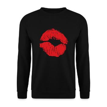 Baisers De - Sweat-shirt Unisexe - noir - Devant - Alina (178cm) & Michal (187cm)