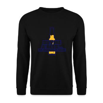 Buy me a beer. I m getting married! - Unisex Sweatshirt - black - Front - Alina (178cm) & Michal (187cm)