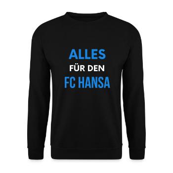Rostock - Unisex Pullover - Schwarz - Vorne - Alina (178cm) & Michal (187cm)