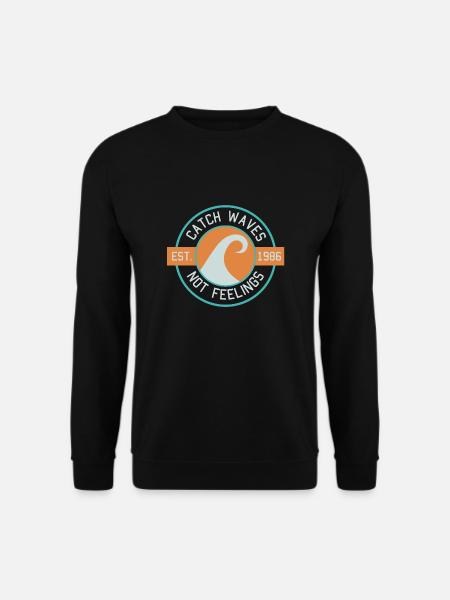 Surfergirl surferboy surfer surfdude gift - Unisex Sweatshirt - black
