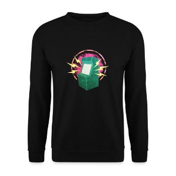 machines à sous vidéo - Sweat-shirt Unisexe - noir - Devant - Alina (178cm) & Michal (187cm)