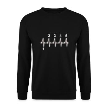 Circuit, moto, motocross, vélo, cadeau - Sweat-shirt Unisexe - noir - Devant - Alina (178cm) & Michal (187cm)