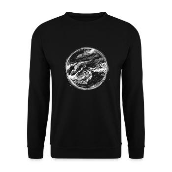 Jupiter - Sweat-shirt Unisexe - noir - Devant - Alina (178cm) & Michal (187cm)