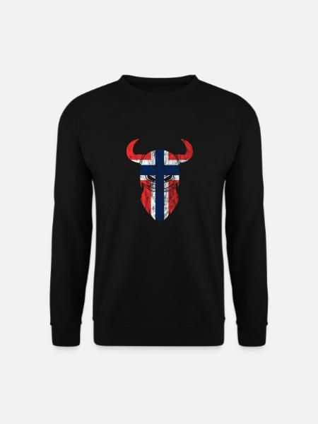 Norway flag viking gift idea - Unisex Sweatshirt - black