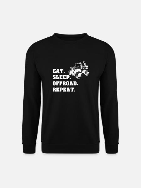 OFFROAD Gelände Jeep Geschenk - Unisex Pullover - Schwarz