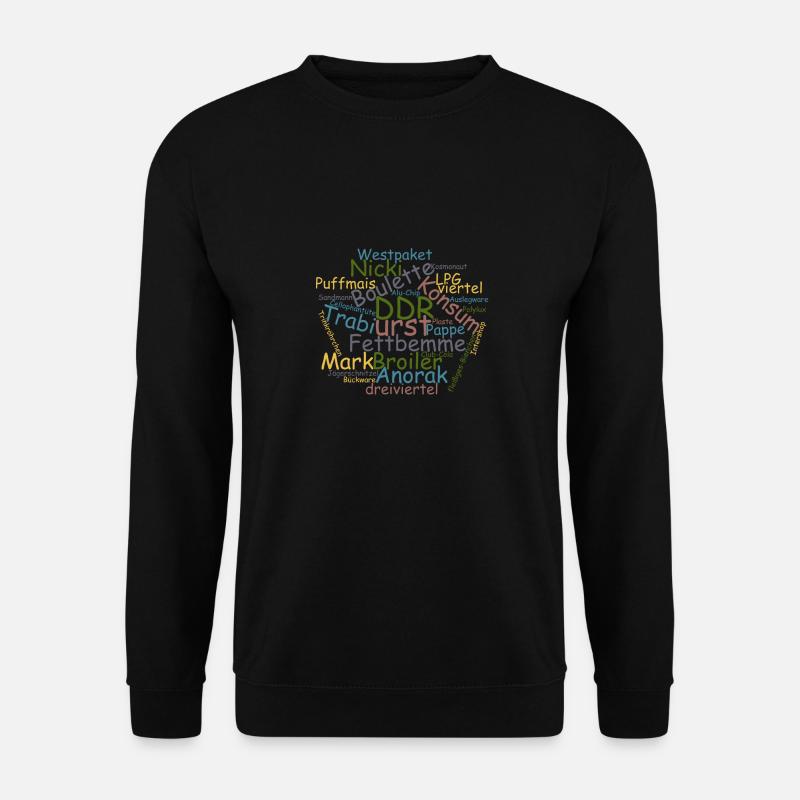 DDR Ostalgie Wörtersammlung - Unisex Pullover - Schwarz