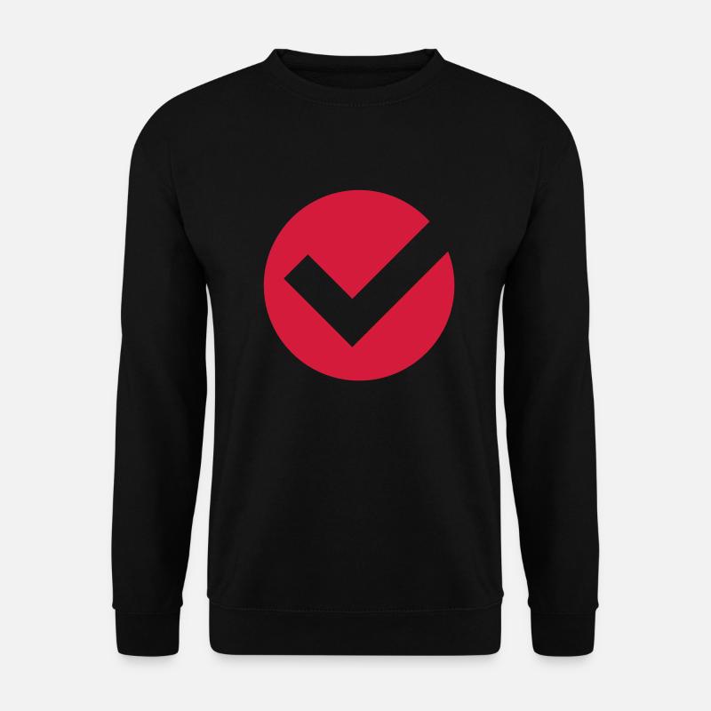check_mark__f1 - Unisex Pullover - Schwarz