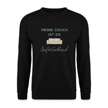 mon canapé - Sweat-shirt Unisexe - noir - Devant - Alina (178cm) & Michal (187cm)