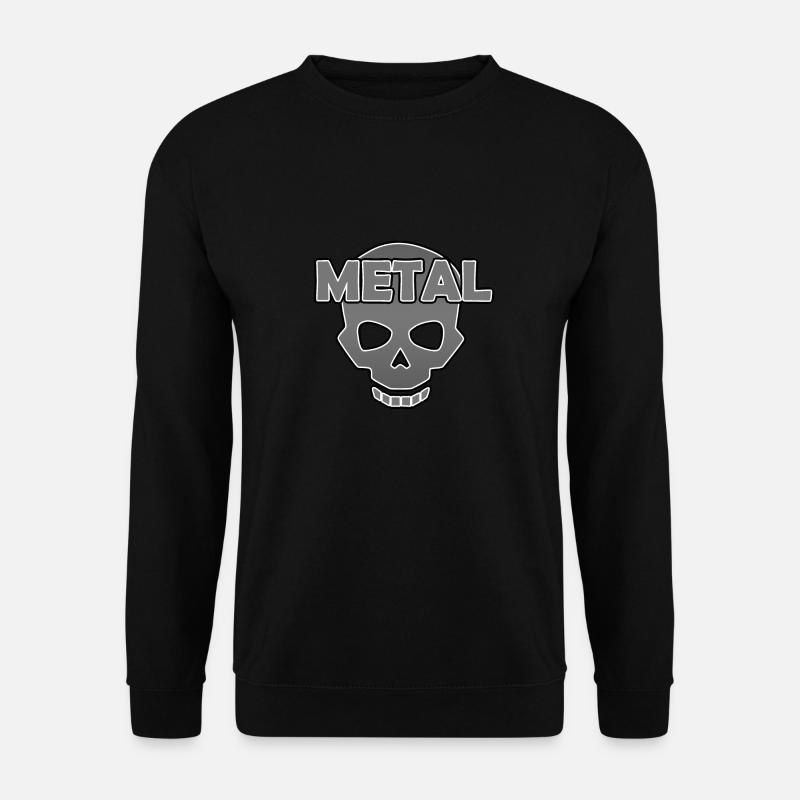 Metal Skull Totenkopf - Unisex Pullover - Schwarz