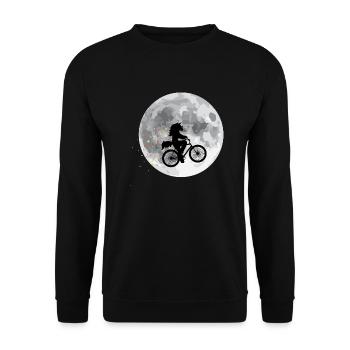 Crazy horse on the moon - Unisex Sweatshirt - black - Front - Alina (178cm) & Michal (187cm)