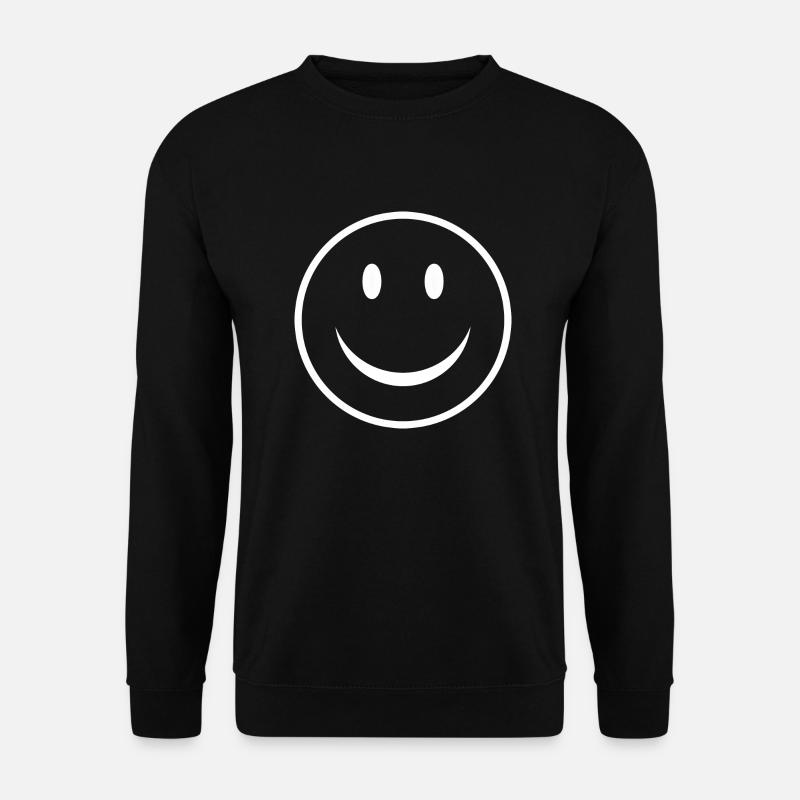 Smiley - Unisex Pullover - Schwarz