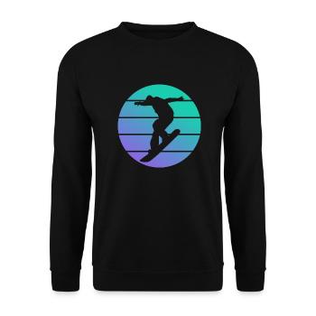 Snowboarder - Unisex Pullover - Schwarz - Vorne - Alina (178cm) & Michal (187cm)