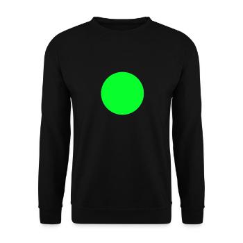 Green Dot - Unisex Sweatshirt - black - Front - Alina (178cm) & Michal (187cm)