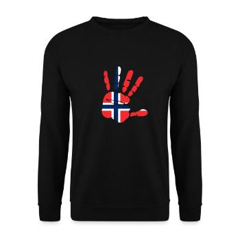 Norwegen - Unisex Pullover - Schwarz - Vorne - Alina (178cm) & Michal (187cm)