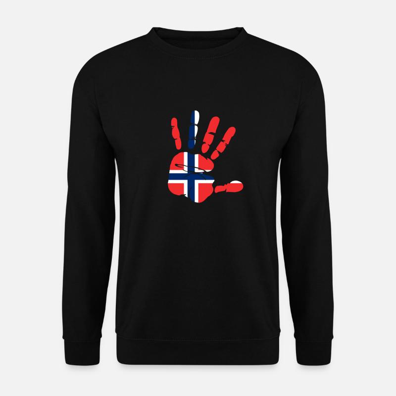 Norwegen - Unisex Pullover - Schwarz