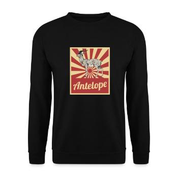antelope - Unisex Sweatshirt - black - Front - Alina (178cm) & Michal (187cm)