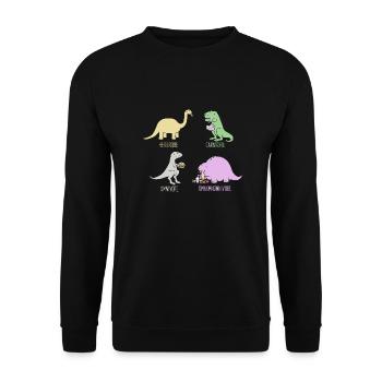 Omnomnivore - Unisex Pullover - Schwarz - Vorne - Alina (178cm) & Michal (187cm)