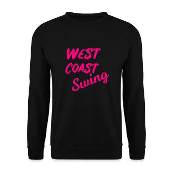 West Coast Swing Pink WCS Geschenk tanzen Dance - Unisex Pullover - Schwarz - Vorne - Alina (178cm) & Michal (187cm)
