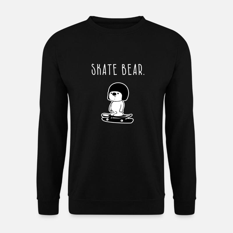 Skate Bear Skating Gift - Unisex Sweatshirt - black
