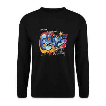 69 ans - Sweat-shirt Unisexe - noir - Devant - Alina (178cm) & Michal (187cm)
