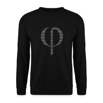 Les chiffres en décimales: Golden Ratio Phi - Sweat-shirt Unisexe - noir - Devant - Alina (178cm) & Michal (187cm)