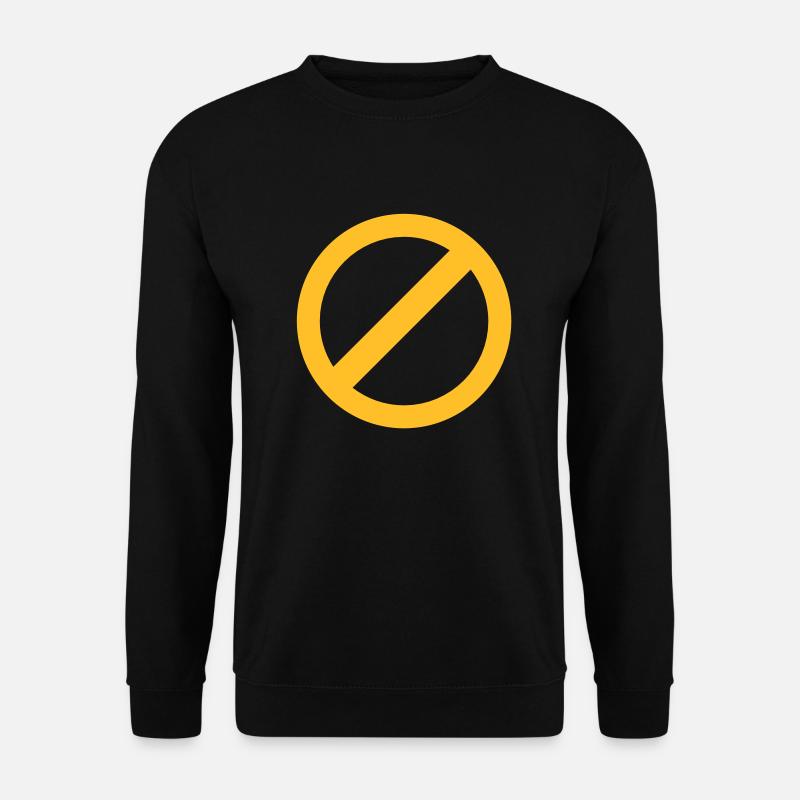 strikeout none NO symbol - Unisex Sweatshirt - black